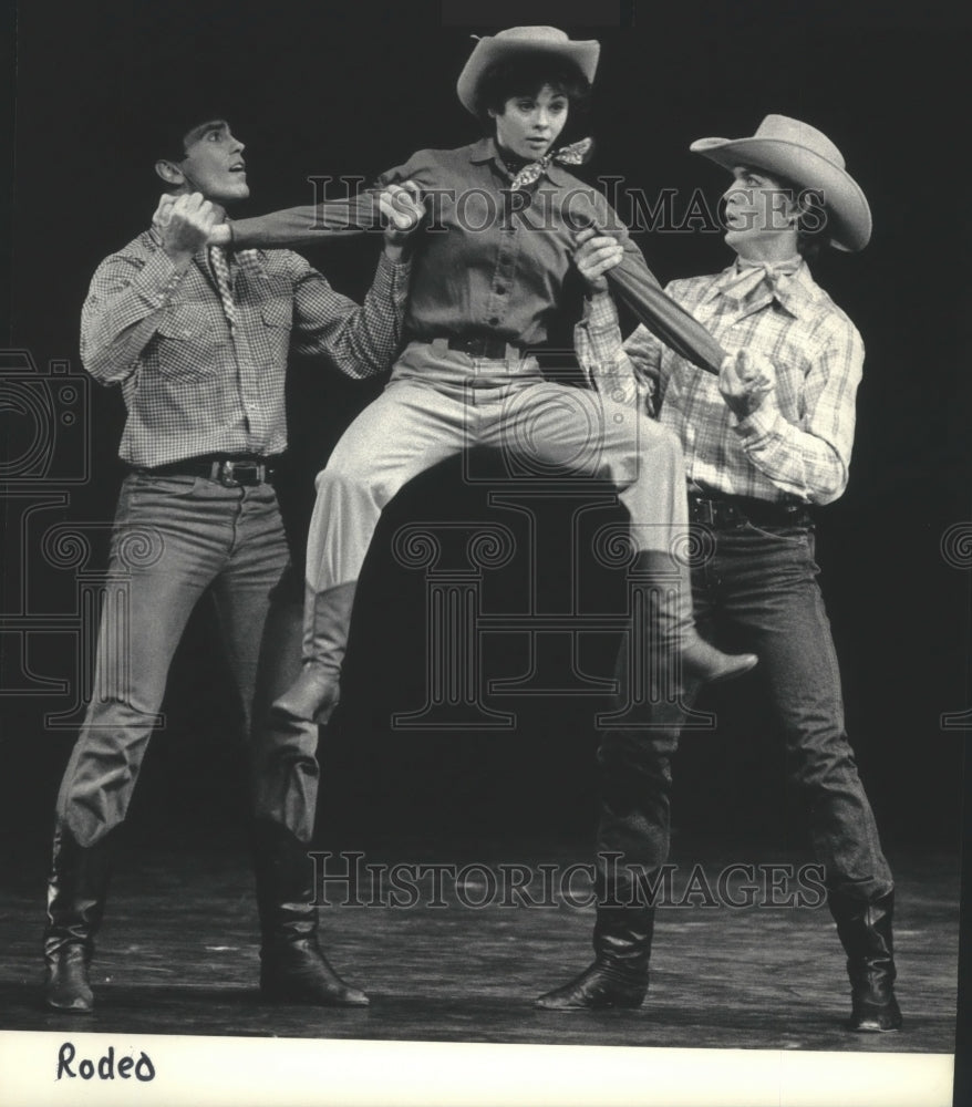 1984 Press Photo Milwaukee Ballet Company perform Rodeo - mjp25305- Historic Images