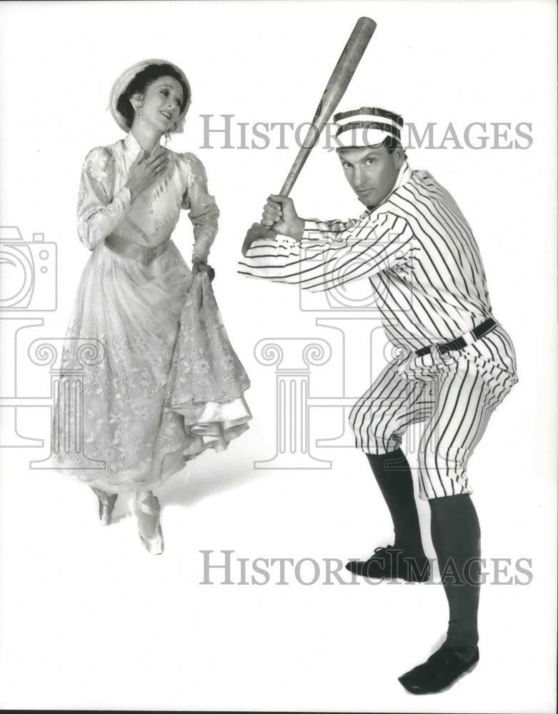 1993 Press Photo Milwaukee Ballet Company Dancers Perform In 'The Mighty Casey' - Historic Images
