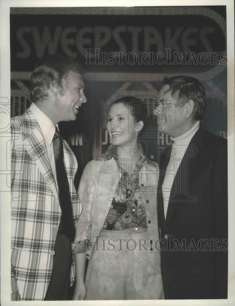 1974, Glenn Ford, Cynthia Hayward appearing on Celebrity Sweepstakes - Historic Images