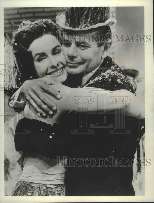 1966, Glen Ford & Dina Merrill in "The Courtship of Eddie's Father" - Historic Images