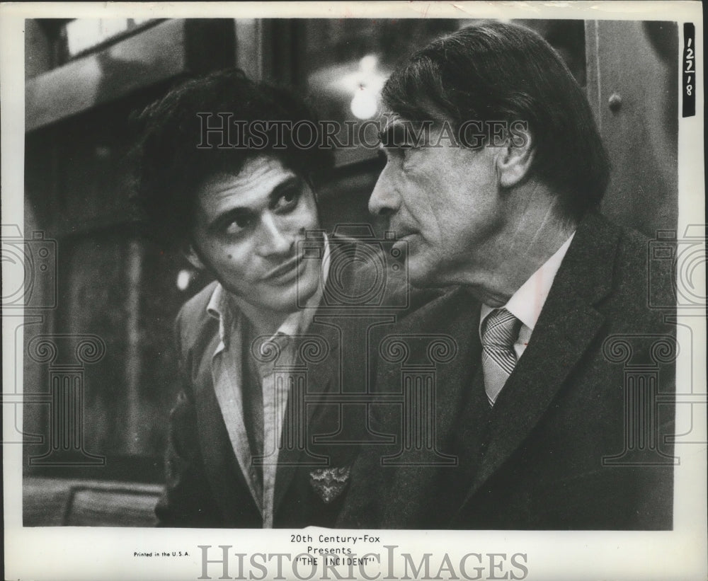 1968, Tony Musante & Gary Merrill in "The Incident" - Historic Images