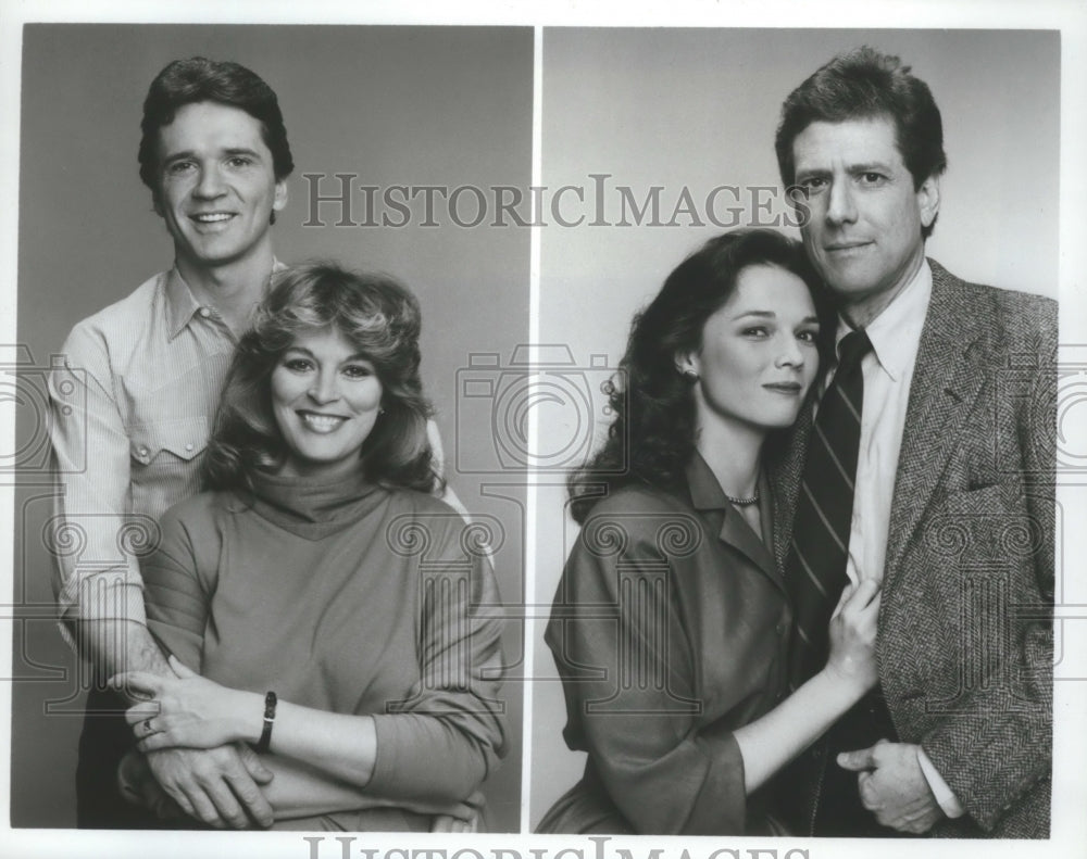 1984 Press Photo Michael Murphy And Janet Eilber Star In ABC&#39;s &#39;Two Marriages&#39; - Historic Images