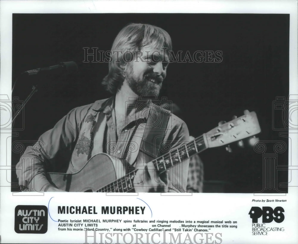 1981, Musician Michael Murphey on Austin City Limits - mjp25518 - Historic Images