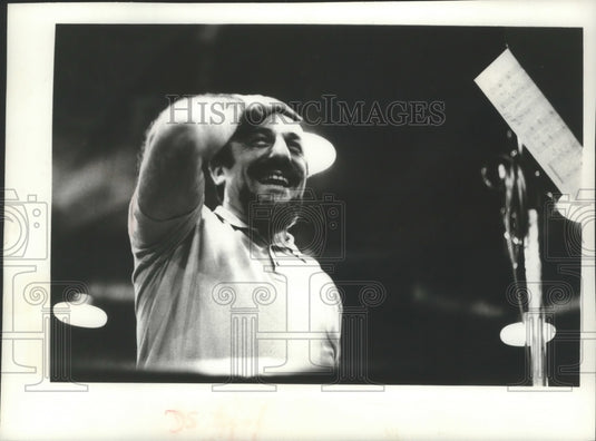 1970, Mitch Miller, conductor, in a Milwaukee, WI appearance. - Historic Images