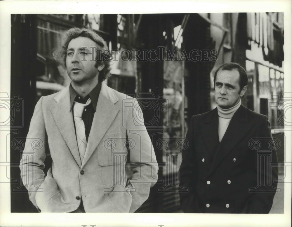 1974, Gene Wilder and Bob Newhart in "Thursday's Game" on ABC-TV - Historic Images