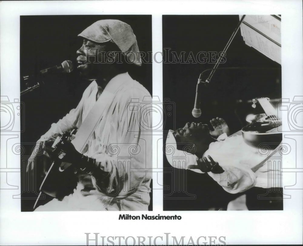 1992, Milton Nascimento, Brazilian artist at Pabst Theater, Milwaukee - Historic Images