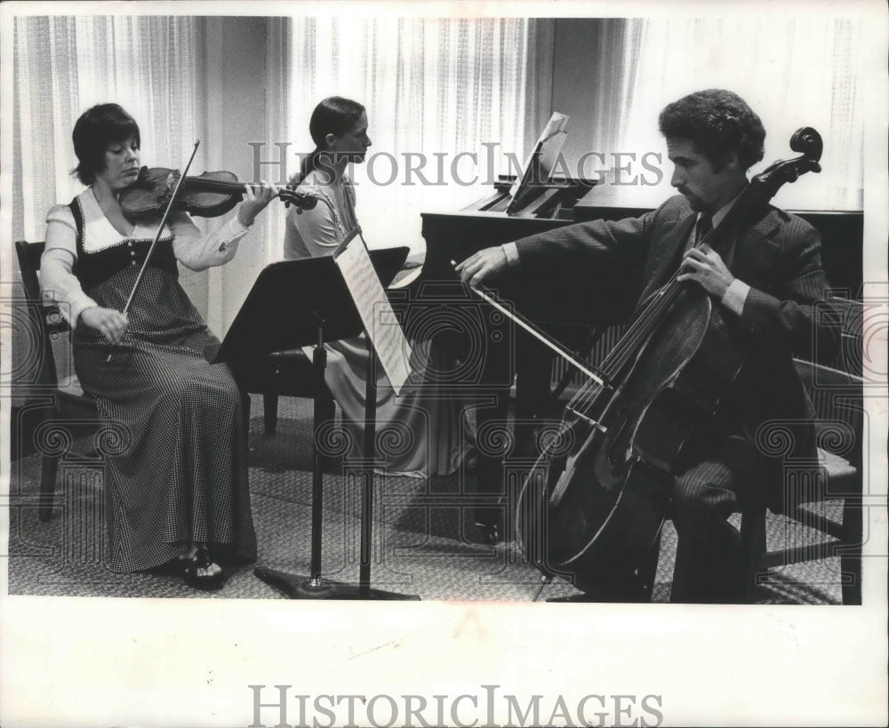 1974 Press Photo The New Arts Trio artists at the Wisconsin College Conservatory - Historic Images