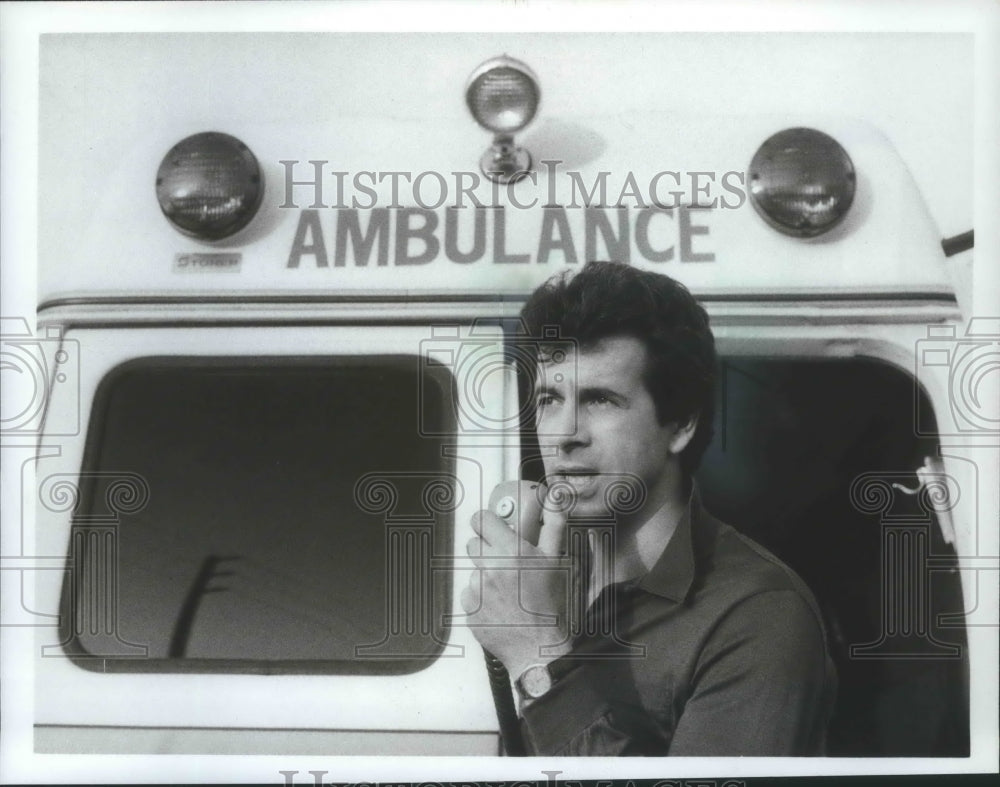 1983 Press Photo James Naughton, actor in &quot;Trauma Center&quot; - mjp25732 - Historic Images