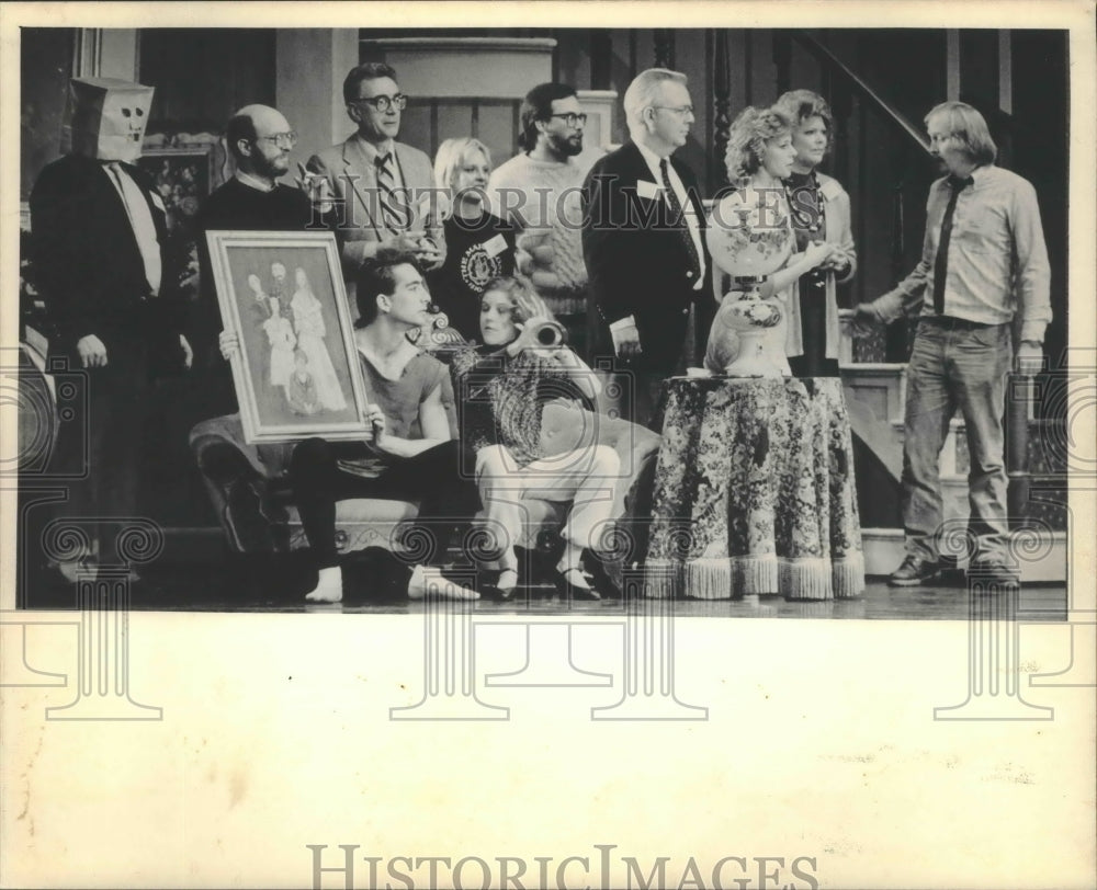 1985, Milwaukee Ballet in Christmas party scene, Wisconsin - Historic Images