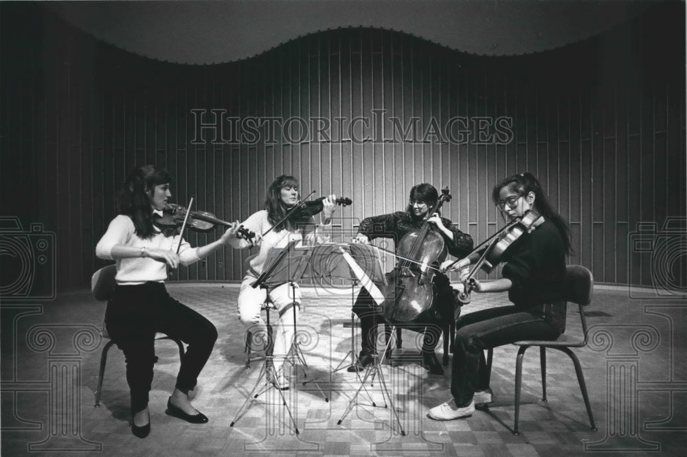 1988 Press Photo Montclair String Quartet, Milwaukee - mjp25808-Historic Images