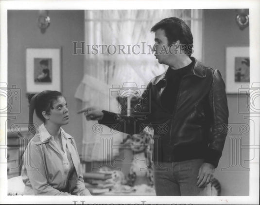 1979 Press Photo Henry Winkler & Erin Moran in "Happy Days" - mjp25906-Historic Images