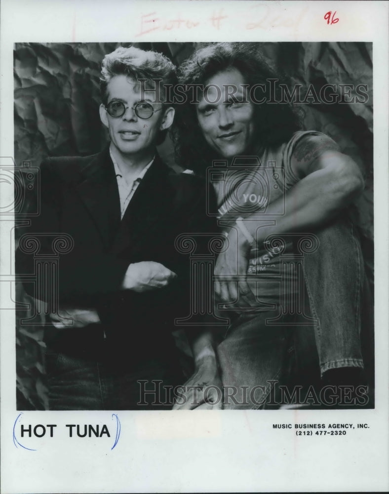 1988 Press Photo Jorma Kaukonen &amp; Jack Casady members of Hot Tuna - mjp25933-Historic Images
