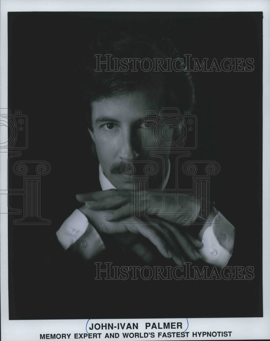 1989, John-Ivan Palmer Memory Expert and World's Fastest Hypnotist - Historic Images
