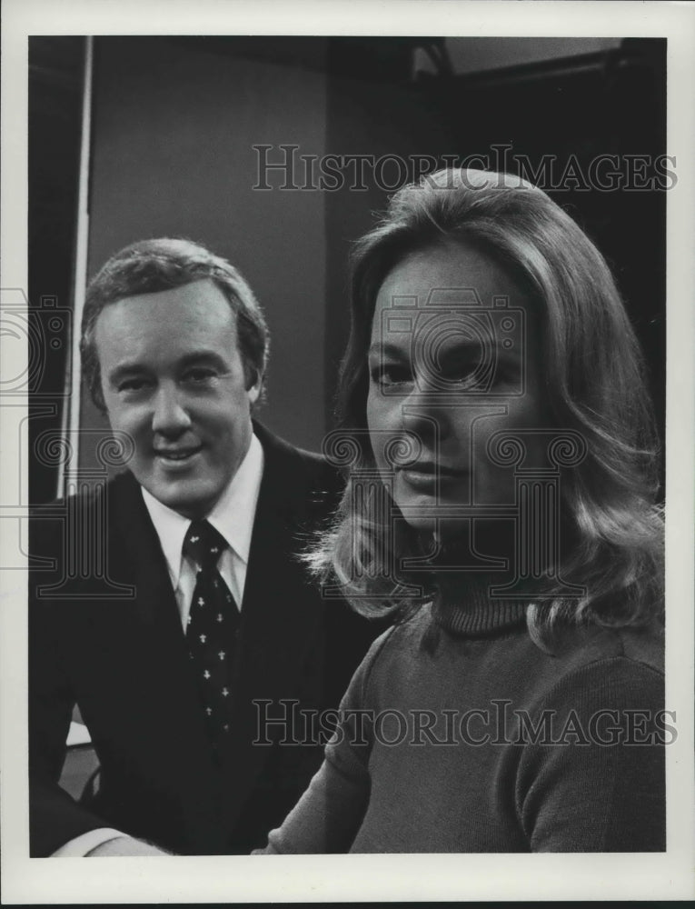 1976 Press Photo Margaret Osmer & Steve Bell ABC News Correspondents - mjp26010 - Historic Images