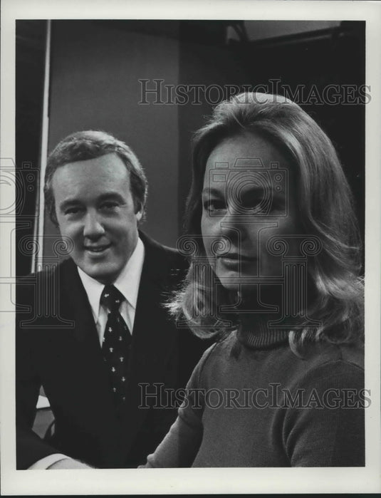 1976 Press Photo Margaret Osmer & Steve Bell ABC News Correspondents - mjp26010 - Historic Images