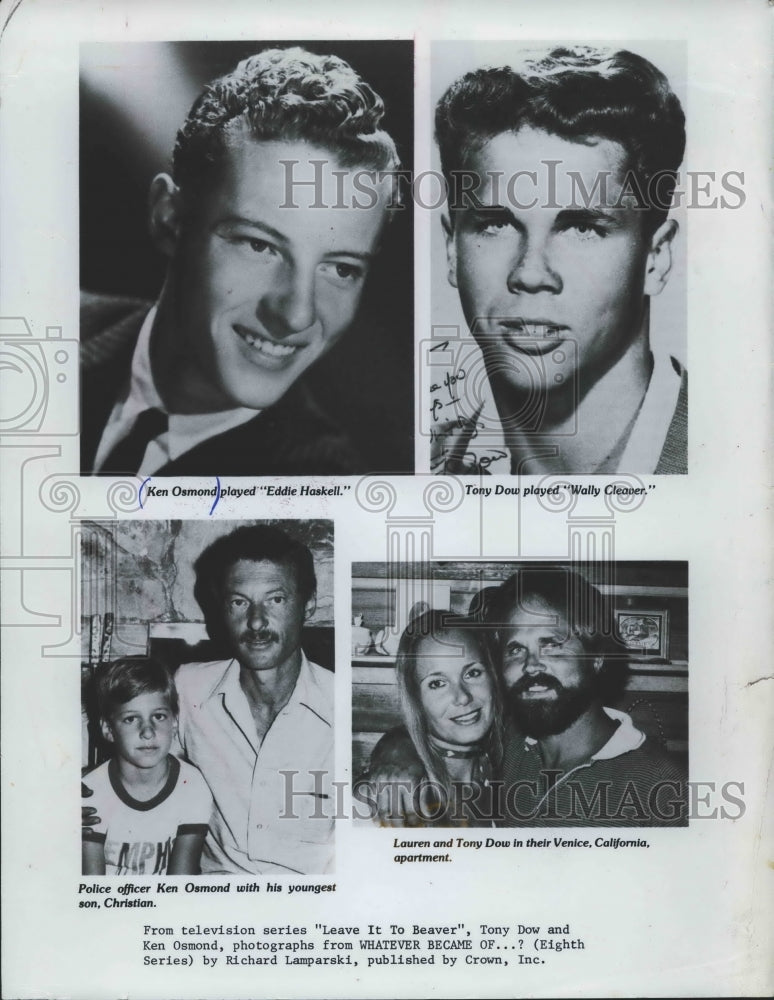 1983 Press Photo Then and now-- Ken Osmond and Tony Dow, "Leave it to Beaver" - Historic Images