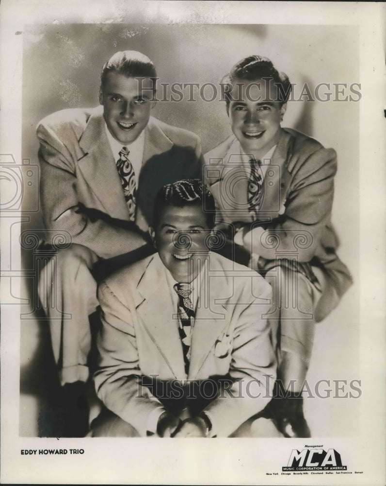 1948, Eddy Howard Trio, musicians and singers - Historic Images
