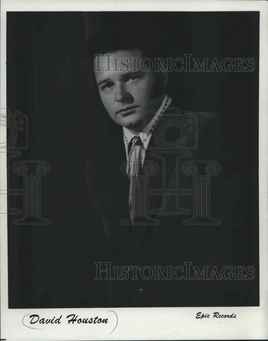 1978 Press Photo David Houston records on Epic Records - mjp26042-Historic Images