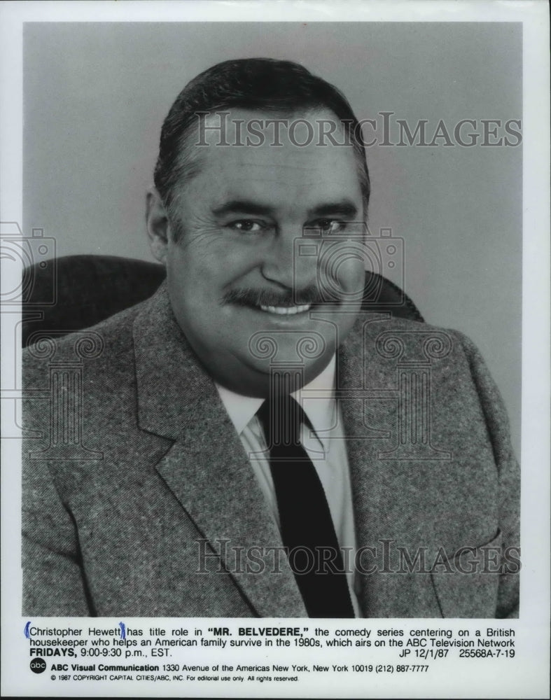1987, Christopher Hewett in "Mr. Belvedere" - mjp26111 - Historic Images