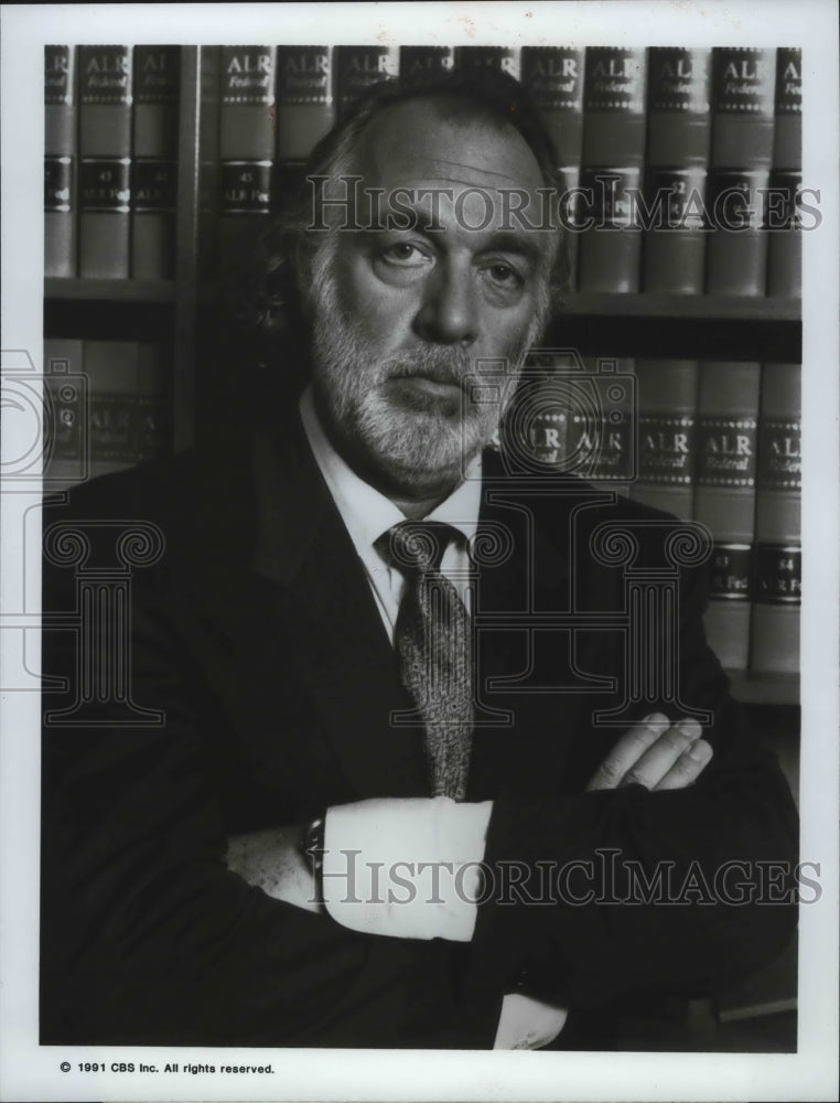 1991 Press Photo Howard Hesseman stars in &quot;Murder in New Hampshire&quot; on CBS-TV - Historic Images