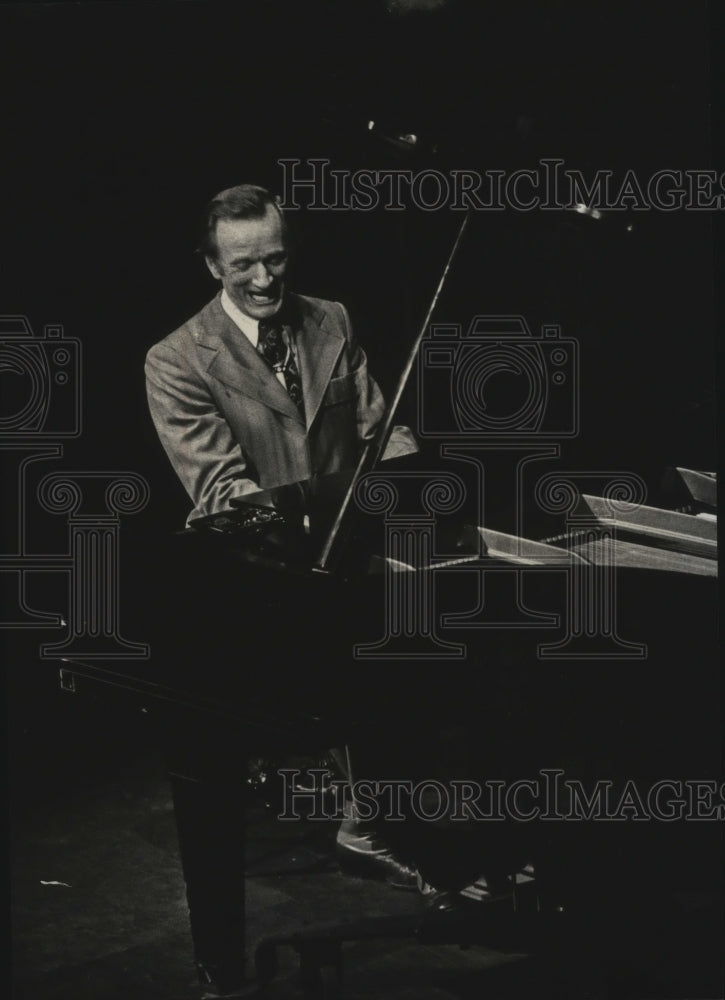 1975, Pianist Max Morath at the Performing Arts Center, Wisconsin - Historic Images