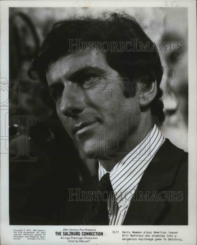 1972, Barry Newman portrays a lawyer in "The Salzburg Connection" - Historic Images