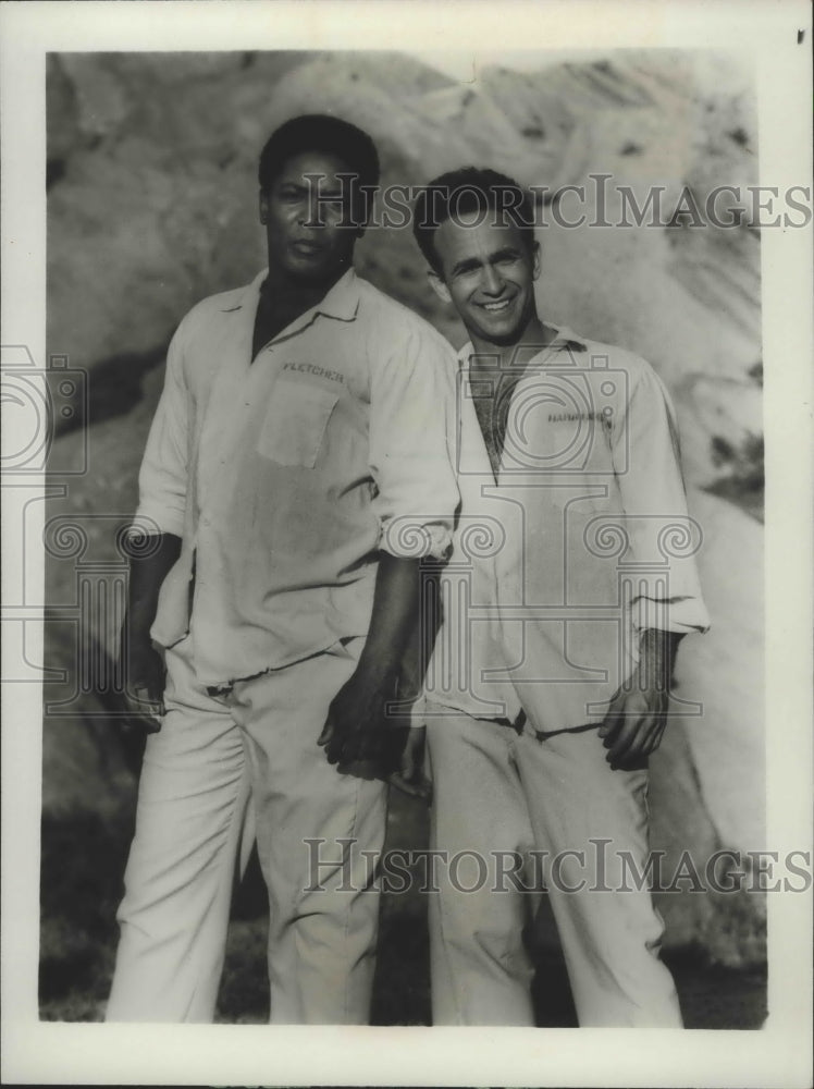 1985, Larry Riley and Joe Guzaldo star in Stir Crazy, on CBS. - Historic Images