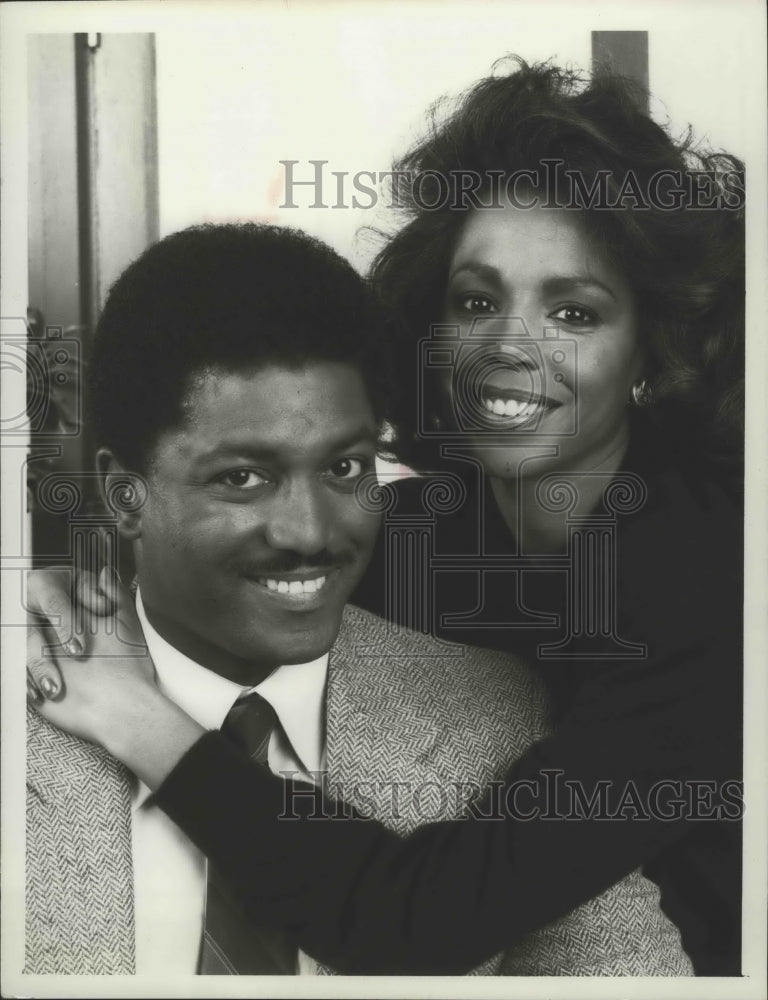 1988 Press Photo Larry Riley and Lynne Moody star on Knots Landing. - mjp26261 - Historic Images