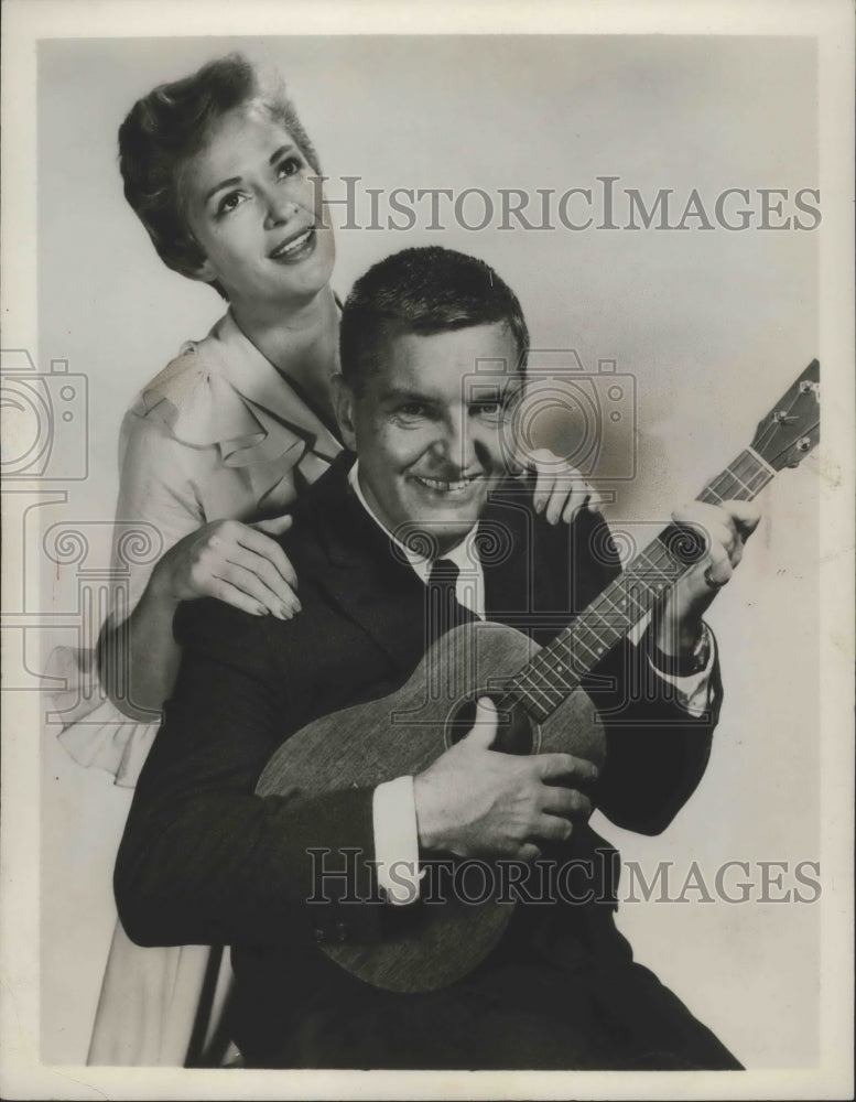 1958 Actor Peter Lind Hayes with His Wife, Mary Healy - Historic Images