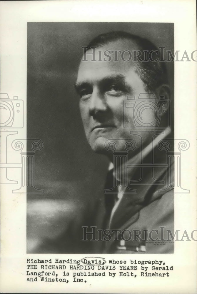 Press Photo Journalist and author Richard Harding Davis - Historic Images