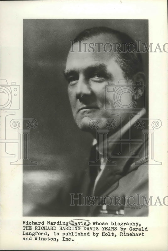 Press Photo Journalist and author Richard Harding Davis - Historic Images