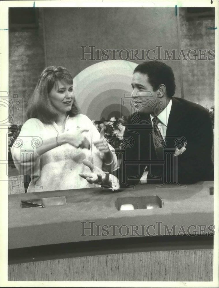 1984, Jane Pauley &amp; Bryant Gumbel on NBC News &quot;Today&quot; - mjp26461 - Historic Images