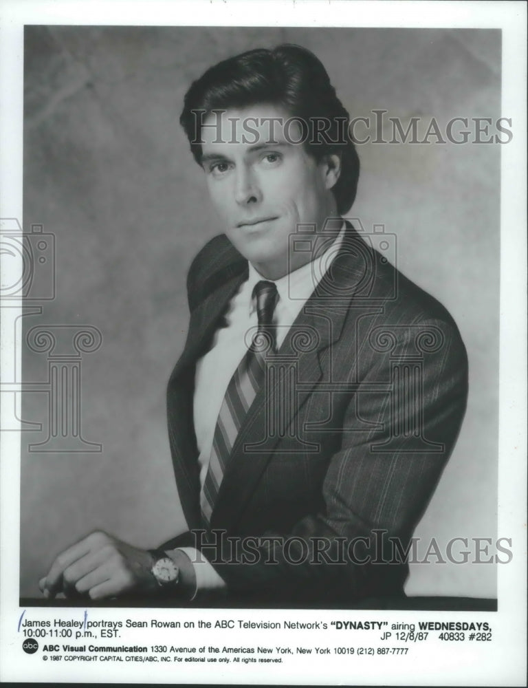 1993 Press Photo Actor, James Healey as Sean Rowan, Dynasty - mjp26525 - Historic Images