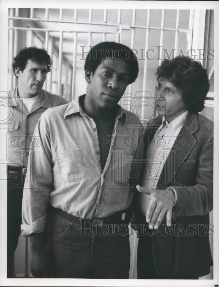 1979, Kene Holliday, Robert Walden &amp; Art Le Fleur in &quot;Lou Grant&quot; - Historic Images