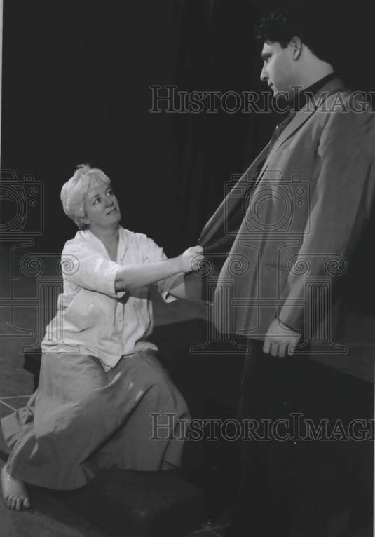 1995 Press Photo Laurie Birmingham, Milwaukee Rep, "Moon for the Misbegotten" - Historic Images