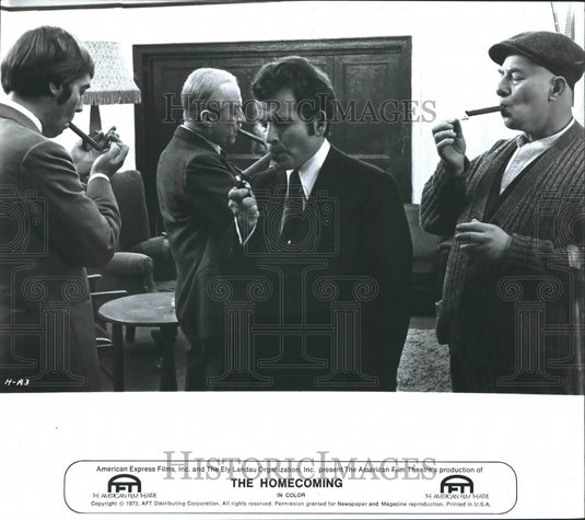 1973, Actor Ian Holm With Others In Scene From 'The Homecoming' - Historic Images