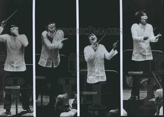 1974, Seiji Ozawa, conductor - Historic Images