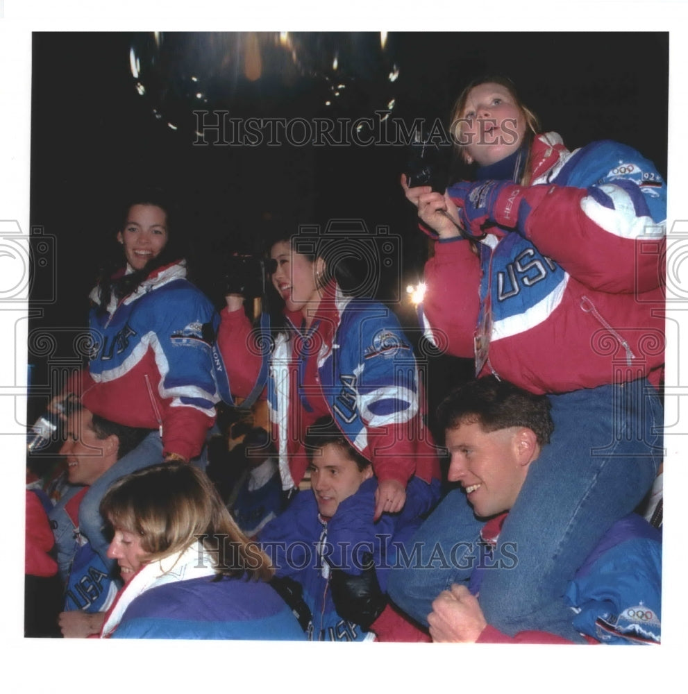 1992 Press Photo United States Women's Olympic team - mjp26997- Historic Images