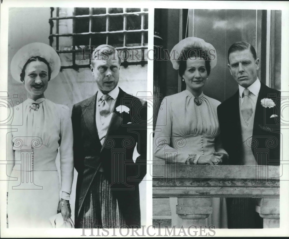 1936, The former King Edward VIII and his bride, Wallis Simpson (L) - Historic Images