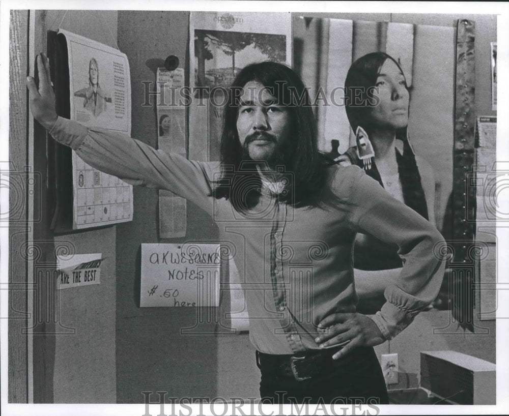 1973, Menomonee Indian public affairs coordinator Al Fowler - Historic Images