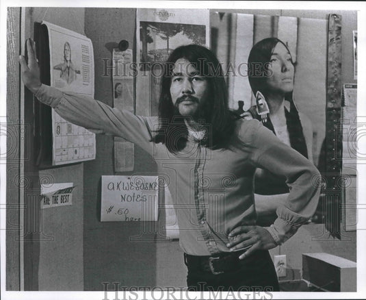 1973, Menomonee Indian public affairs coordinator Al Fowler - Historic Images