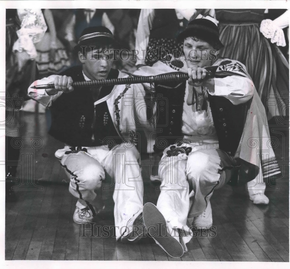 1968 Mazur Polish Dancers Perform At Saint Stanislaus Church - Historic Images