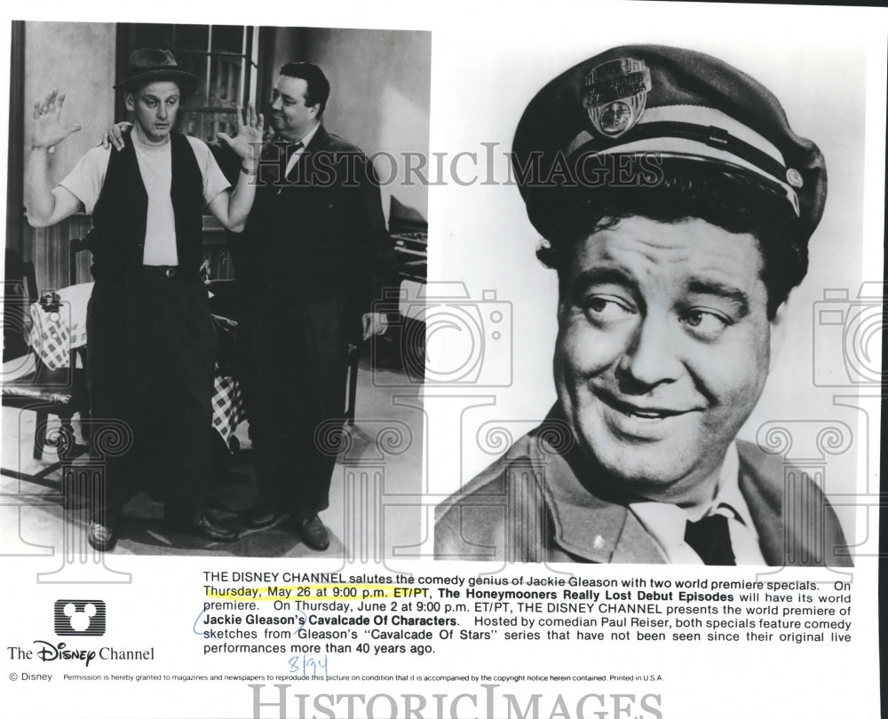 1994 Press Photo Jackie Gleason and Art Carney in &quot;The Honeymooners&quot; - Historic Images