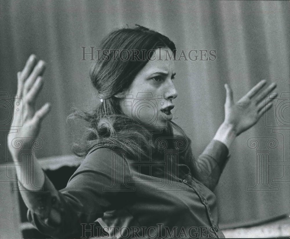 1977 Press Photo Penelope Reed, Actress, Milwaukee, Wisconsin - mjp27263-Historic Images
