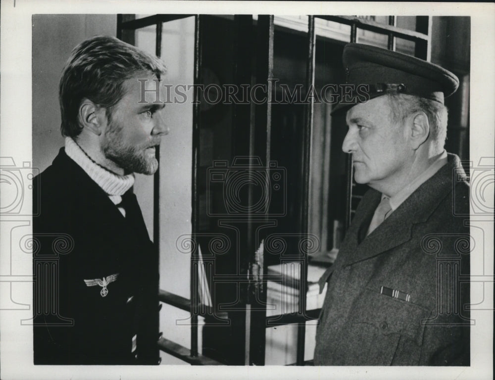 1972 Press Photo Brian Keith, actor, and another actor- Historic Images