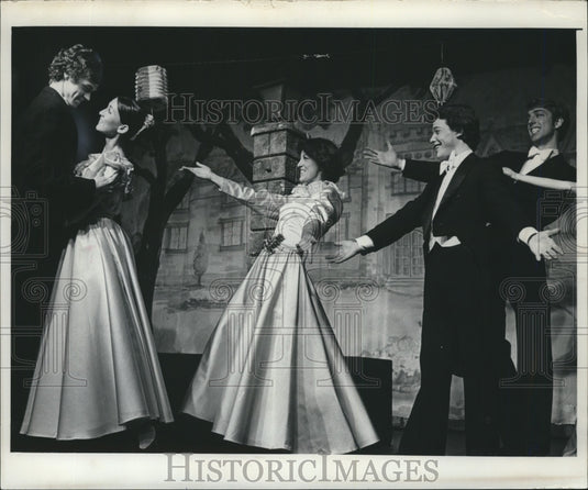 1976, Mary Keepers & others rehearsing "Leave It To Jane", Wisconsin - Historic Images