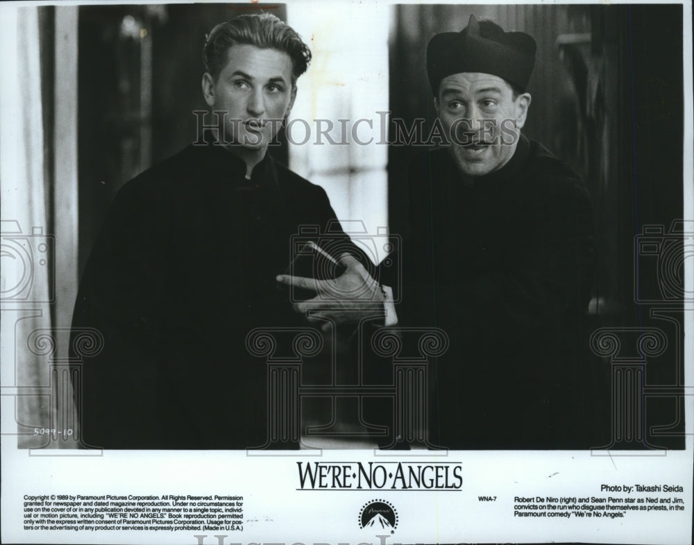 1989 Actor Sean Penn And Robert DeNiro Star In &#39;We&#39;re No Angels&#39; - Historic Images