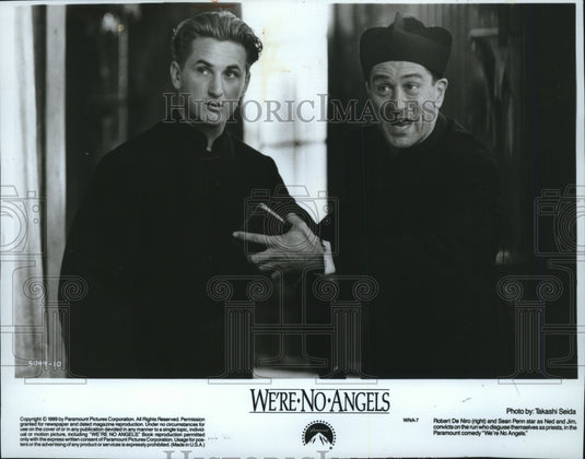 1989 Actor Sean Penn And Robert DeNiro Star In 'We're No Angels' - Historic Images