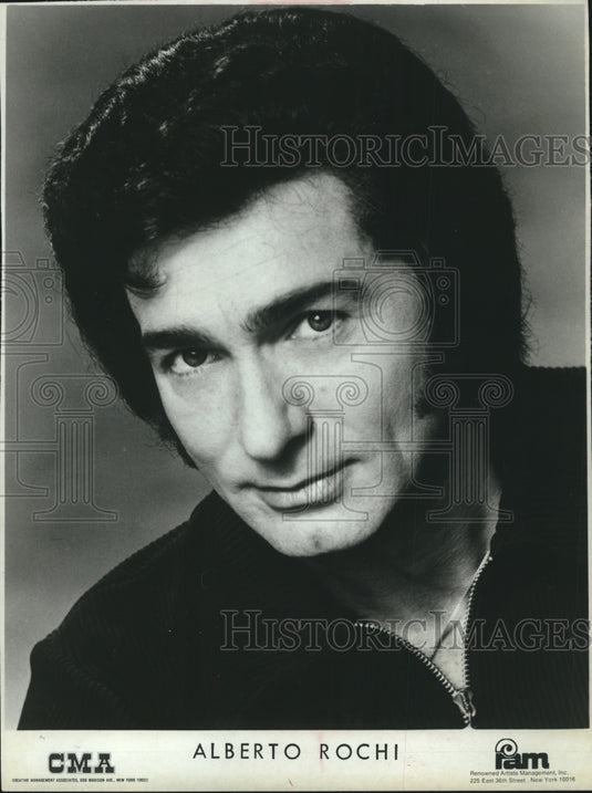 1973 Alberto Rochi, Argentine Singer - Historic Images
