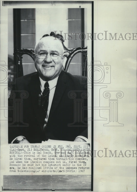 1967, Hal Roach, Hollywood California - mjp27687 - Historic Images
